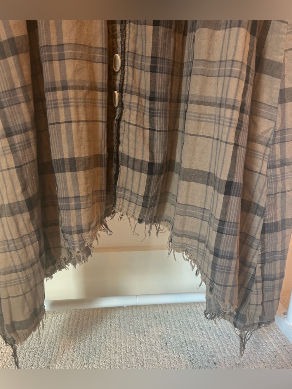 Free People Laura Plaid Midi Dress - Picture 6 of 8